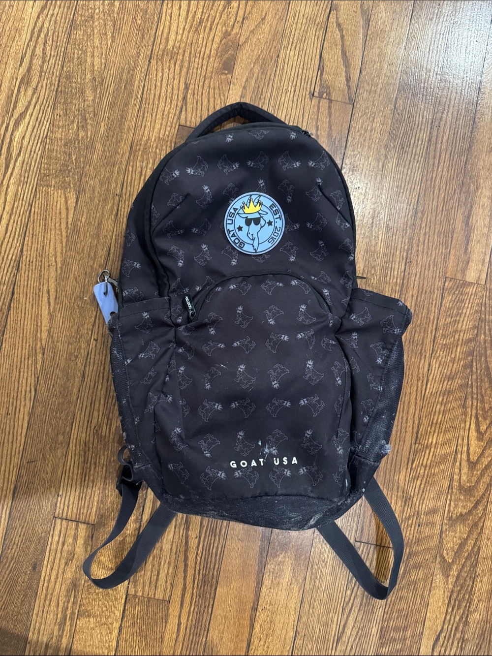 GOAT USA Black Kids Backpack with Logo Patch